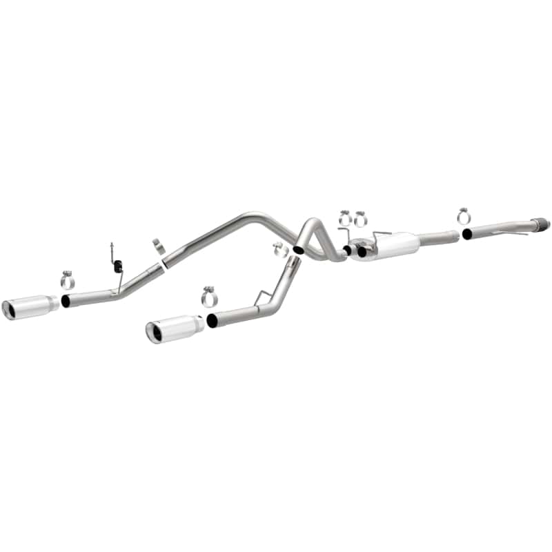 Magnaflow — Magnaflow 14 Chevy Silverado V8 5.3L CC/EC Cab Dual Split Rear Exit Stainless Cat Back Perf Exhaust
Cat-Back - view 2