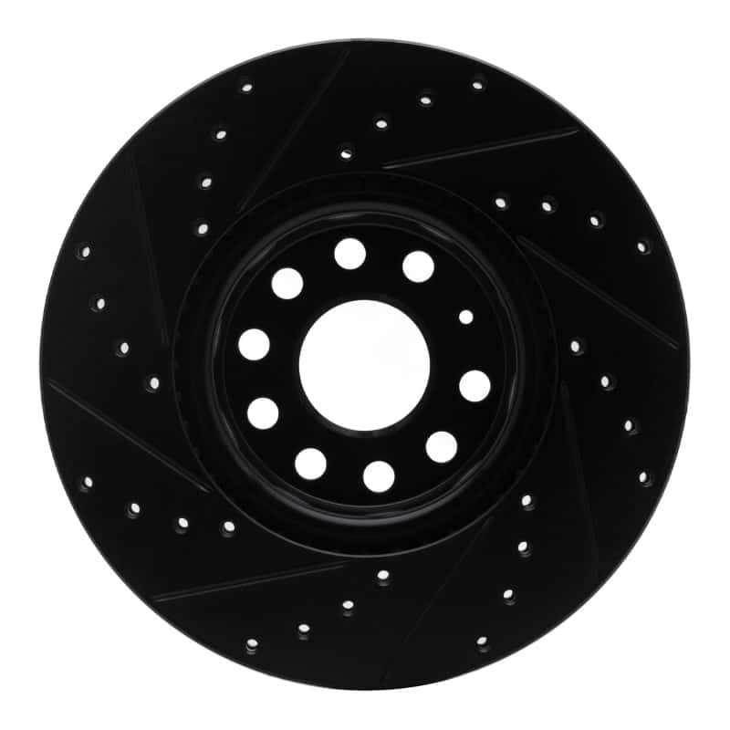 DFC — DFC 05-25 Audi TT Front Right Drilled & Slotted Black Brake Rotor - view 5