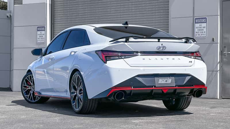 Borla — Borla 22-23 Hyundai Elantra N 2.0L 4 CYL. Turbo AT/MT ATAK Catback Exhaust Black Chrome
Cat-Back System - view 4