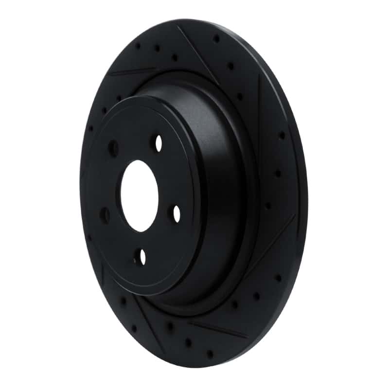 R1 Concepts — R1 15-24 Ford Fusion Rear Right Drilled & Slotted Black Brake Rotor
R1 Brake Rotor Drill - view 2