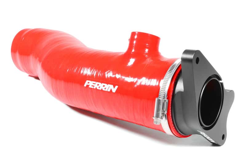 Perrin Performance — PERRIN 22-24 Subaru WRX / 20-25 LGT & OBXT Turbo Inlet Hose w/Turbo Adapter Flange (Long) - Red - view 8