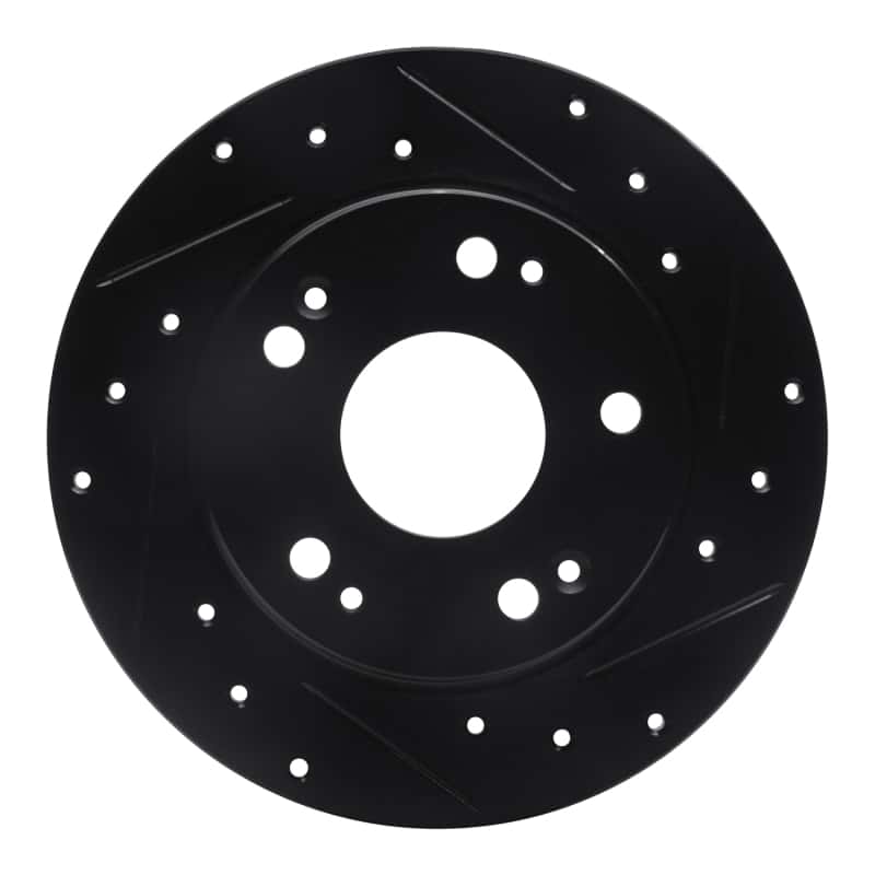 R1 Concepts — R1 03-08 Acura TSX Rear Right Drilled & Slotted Black Brake Rotor
R1 Brake Rotor Drill - view 1