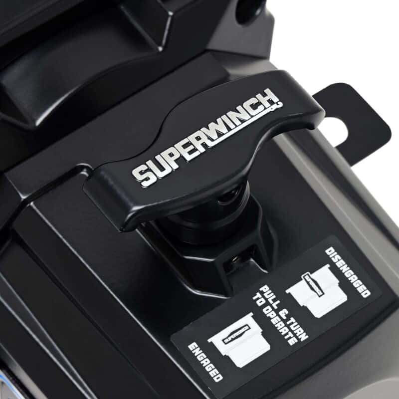 Superwinch — Superwinch 10000 LBS 12V DC 3/8in x 80ft Synthetic Rope SX10SR Winch - Semi Gloss Black
Winch - view 4