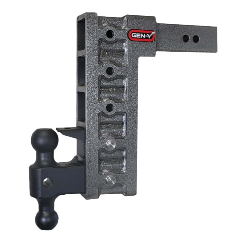GEN-Y Hitch — Gen-Y Mega Duty 2.5in Shank 12in Drop 3K TW 21K Hitch w/GH-061 Dual-Ball/GH-062 Pintle Lock
Drop Hitch - view 1