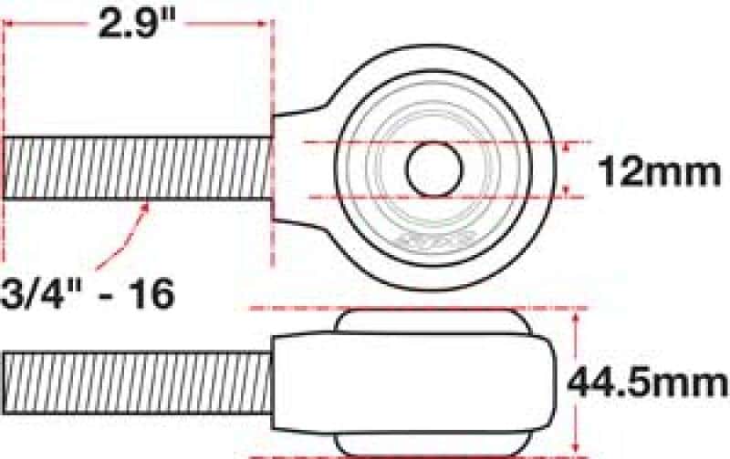 SPC Performance — SPC Performance xAxis Rod End Ball Joint
CROSSAXIS ROD END
XAXIS JOINT - view 4