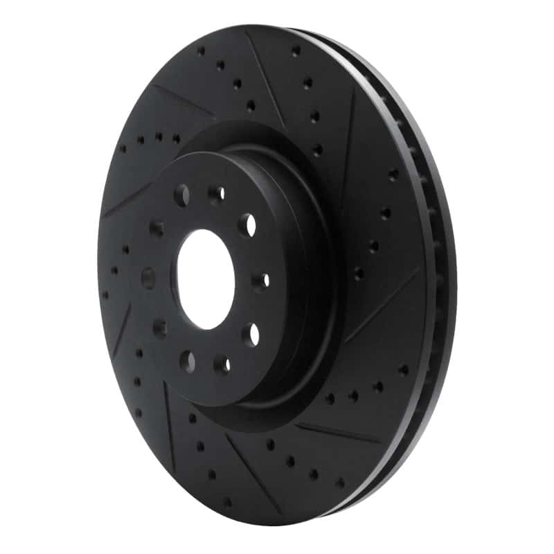R1 Concepts — R1 14-25 Cadillac CT6 Front Right Drilled & Slotted Black Brake Rotor
R1 Brake Rotor Drill - view 2