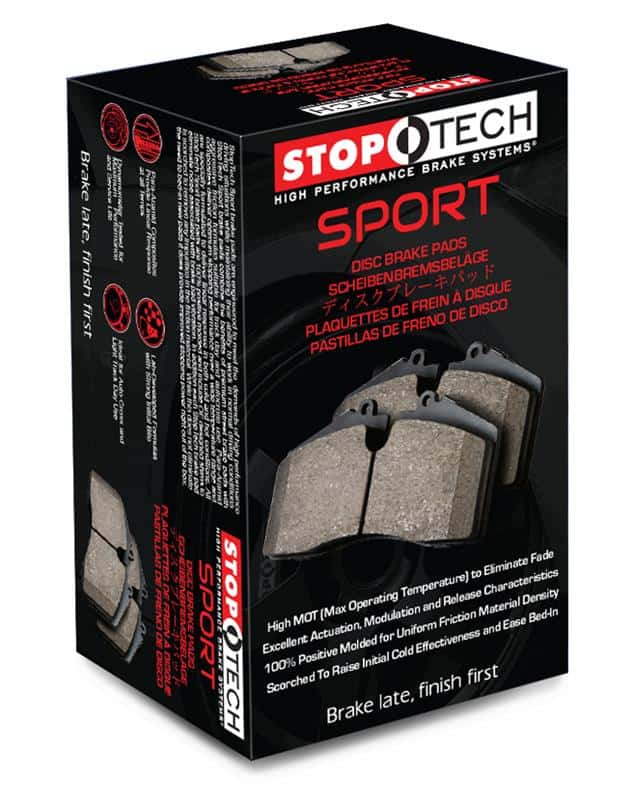 Stoptech — StopTech Performance 07-09 Mazda 3 Front Brake Pads
Sprt Brk Pad W/Hdwr - view 8