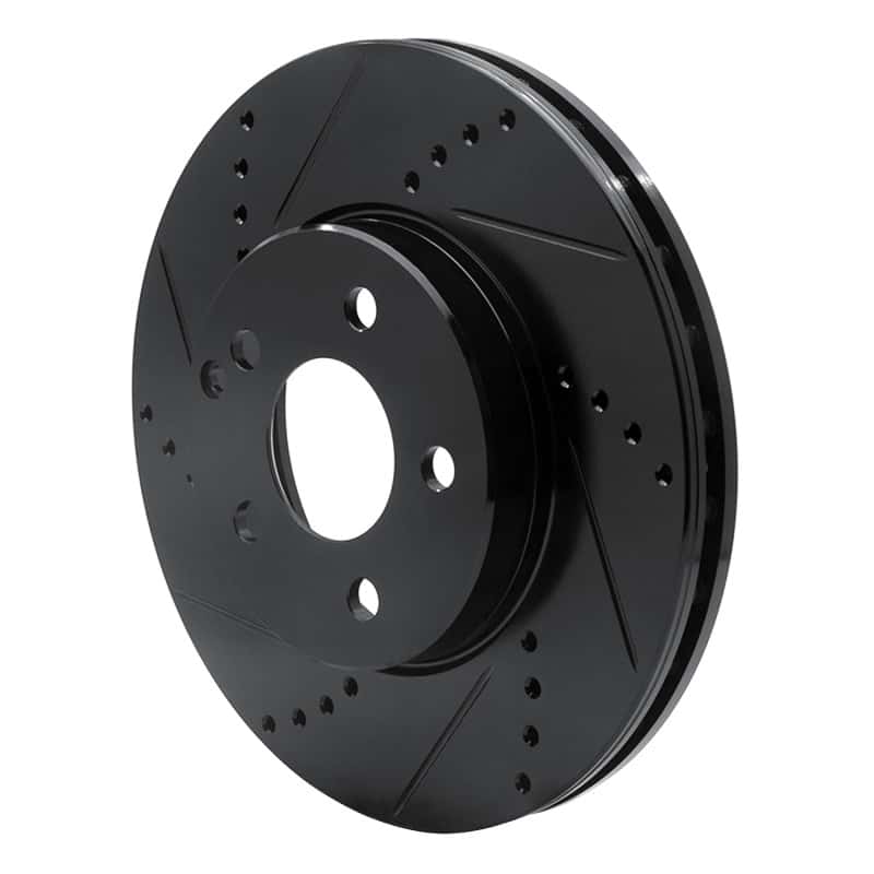 R1 Concepts — R1 03-09 Mercedes-Benz E320 Front Left Drilled & Slotted Black Brake Rotor
R1 Brake Rotor Drill - view 2