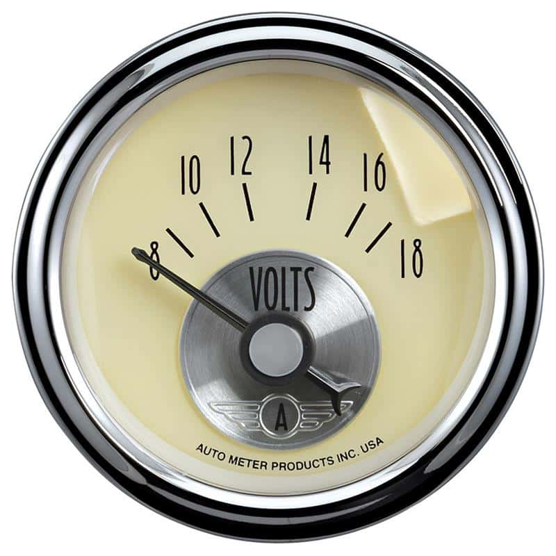 AutoMeter — Autometer Prestige Series 52mm 8-18V Short Sweep Electronic Voltmeter Gauge
2-1/16" VOLTMETER, 8 - view 2