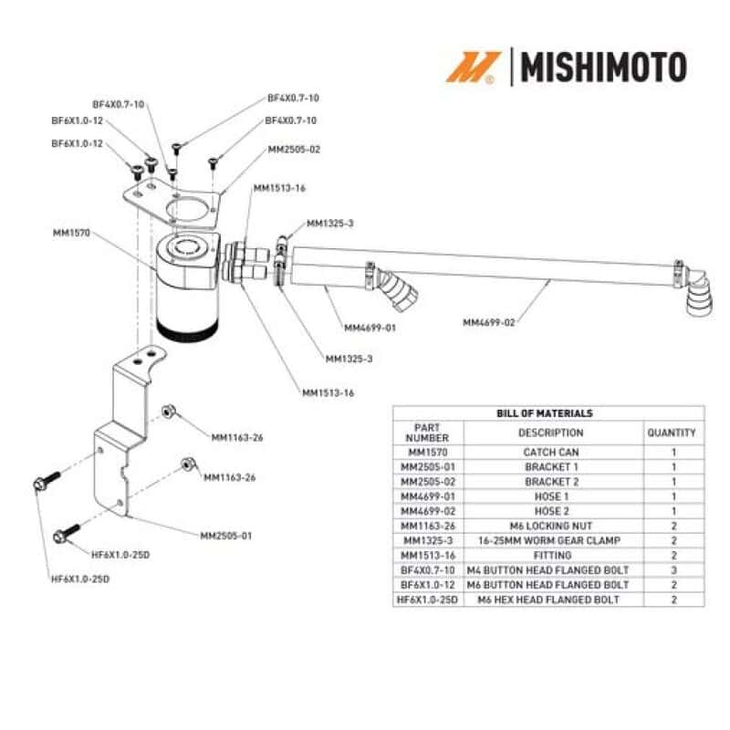 Mishimoto — Mishimoto 2024+ Ford Mustang V8 Oil Catch Can - PCV Side
Oil Catch Can Kit - view 2