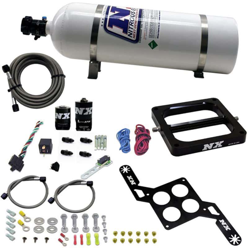 Nitrous Express — Nitrous Express 4500 RNC Conventional Nitrous Plate Kit w/.375in Solenoid w/15lb Bottle
Injection System Kit
N2OSys - view 2