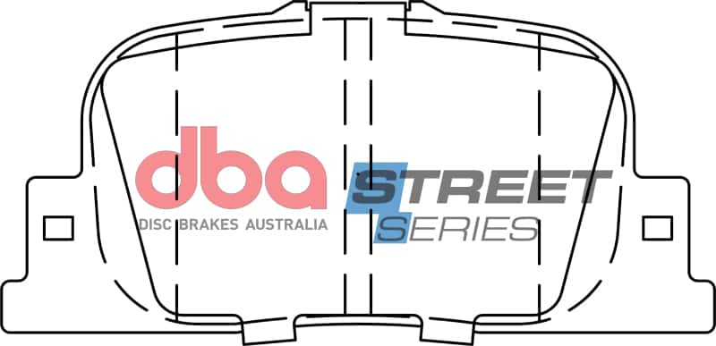 DBA — DBA 00-01 Lexus ES300 Street Series Rear Brake Pads
Brake Pad - view 2