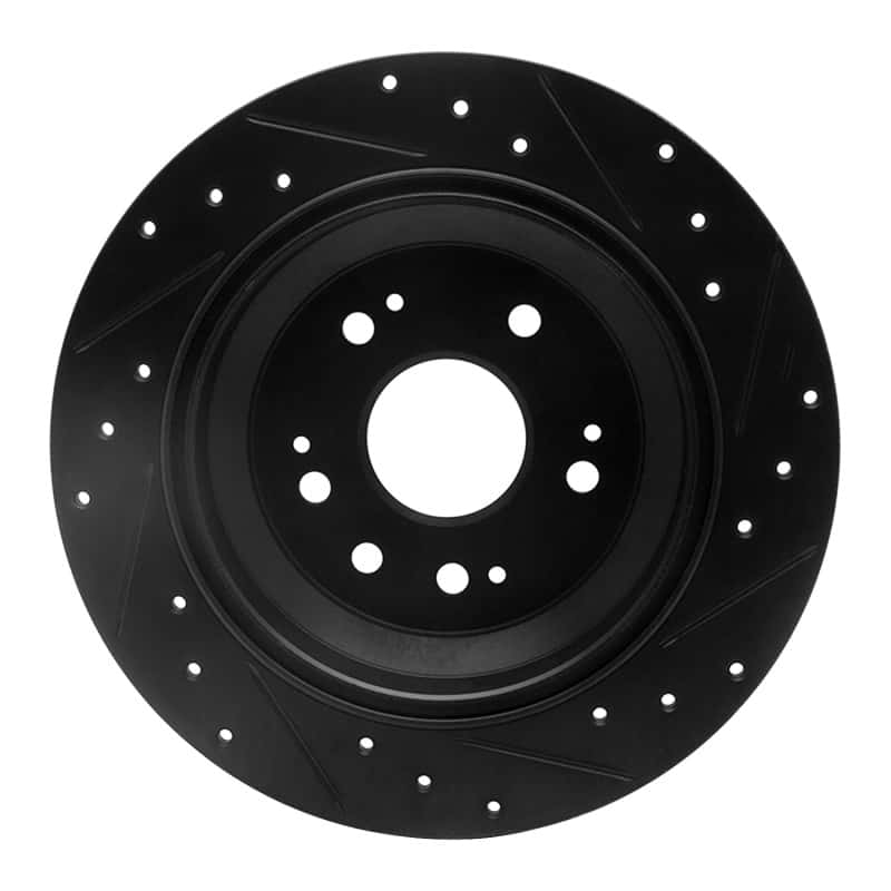 R1 Concepts — R1 10-15 Honda Crosstour Rear Left Drilled & Slotted Black Brake Rotor
R1 Brake Rotor Drill - view 5