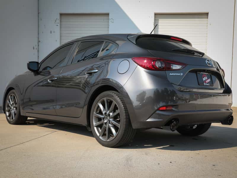 aFe — aFe Takeda 2-1/2in 304 SS Axle-Back Exhaust w/ Carbon Fiber Tips 14-18 Mazda 3 L4 2.0L/2.5L
Axle-Back Exhaust - view 5