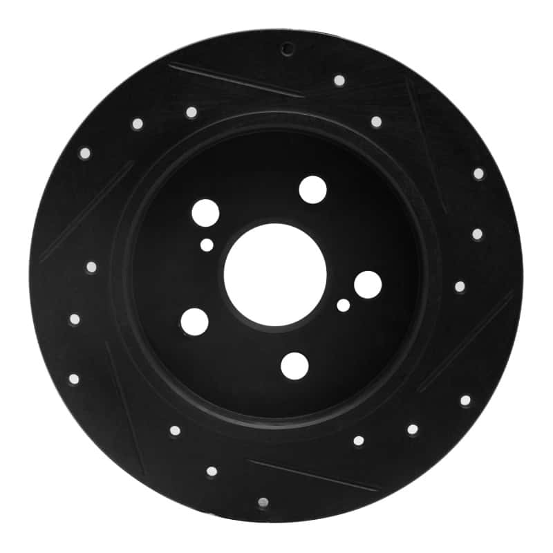 R1 Concepts — R1 09-24 Lexus CT200H Rear Left Drilled & Slotted Black Brake Rotor
R1 Brake Rotor Drill - view 5