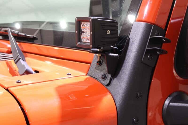 Fishbone Offroad — Fishbone Offroad 07-18 Jeep Wrangler JK Windshield Light Bracket - view 7