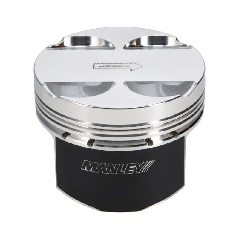 Manley Performance — Manley 16+ Nissan VR30DDTT 86mm Bore Grade 2 10:1 CR -3.5cc Dome Flat Top Piston w/ Rings (SINGLE)
Piston - view 7