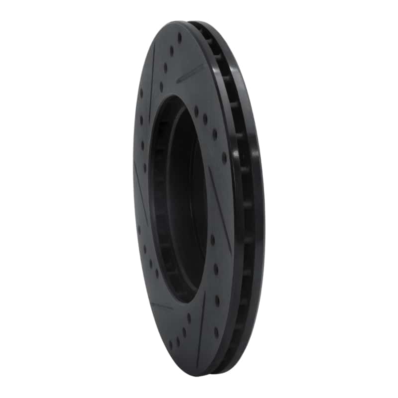 R1 Concepts — R1 84-87 Audi Coupe Front Right Drilled & Slotted Black Brake Rotor
R1 Brake Rotor Drill - view 4