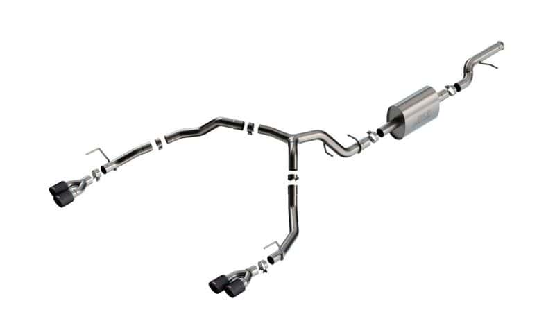 Borla — Borla 21-22 Chevy Tahoe 5.3L V8 2/4WD 4DR 3in/2.75in S-Type Cat-Back Exhaust w/ Carbon Fiber Tips
Cat-Back System - view 1