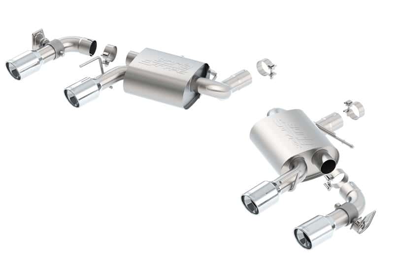 Borla — Borla 16 Chevy Camaro SS 6.2L w/ Dual NPP S-Type Quad RD RL Tips Dual Exit Rear Section Exhaust
Axle-Back System - view 2