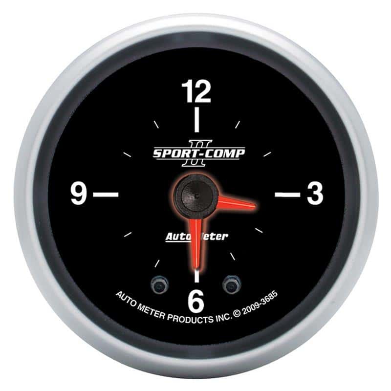 AutoMeter — Autometer Sport-Comp II 2 1/16in 12 Hours Digital Stepper Motor Clock
2" CLOCK, ILLUMINATE - view 2
