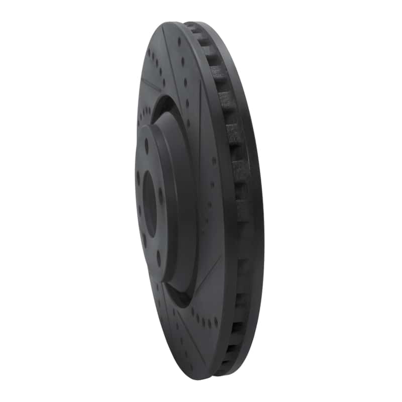 R1 Concepts — R1 08-11 Audi TTS Quattro Front Right Drilled & Slotted Black Brake Rotor
R1 Brake Rotor Drill - view 2