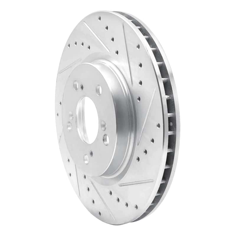 R1 Concepts — R1 05-12 Acura RL Front Right Drilled & Slotted Silver Brake Rotor
R1 Brake Rotor Drill - view 2