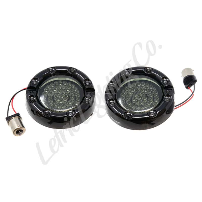 Letric Lighting — Letric Lighting 86-18 Electra Glide Premium Halo Red Center LED Turn Signal (1156) - view 1