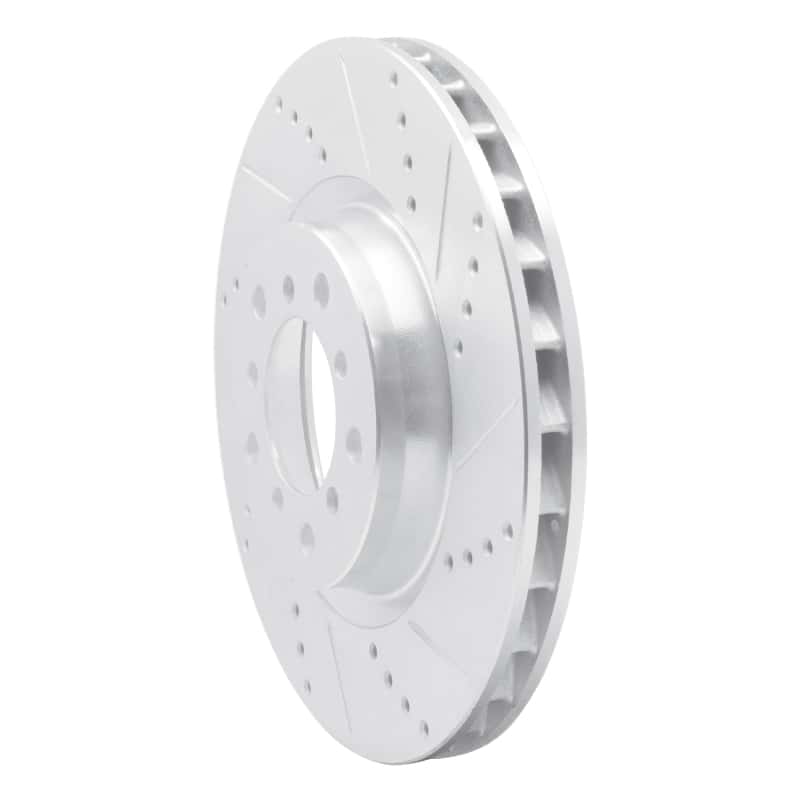 R1 Concepts — R1 01-06 BMW M3 Left Front Drilled & Slotted Silver Brake Rotor
R1 Brake Rotor Drill - view 2