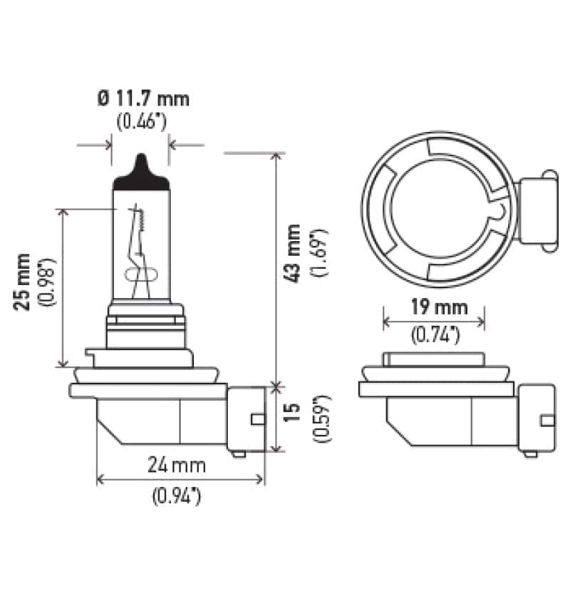 Hella — Hella Optilux H8 12V/35W XB Xenon White Bulb (pair)
H8 Halogen Bulb - view 21