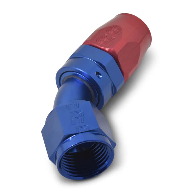 Russell — Russell Performance -10 AN Red/Blue 45 Degree Full Flow Hose End
Hose Fitting - view 6