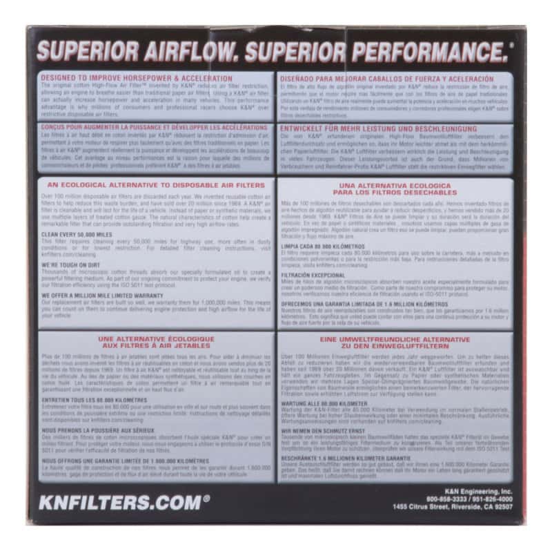 K&N Engineering — K&N Custom Air Filter Round 5.25 inch ID 6.25 inch OD 2.5 inch Height - view 5