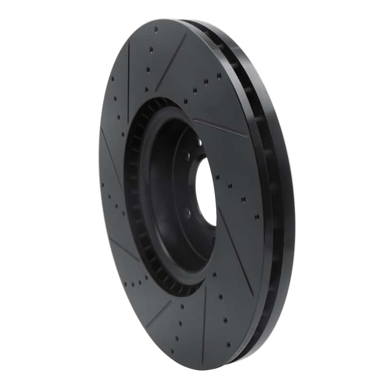 R1 Concepts — R1 18-25 Land Rover Range Rover Front Right Drilled & Slotted Black Brake Rotor
R1 Brake Rotor Drill - view 4