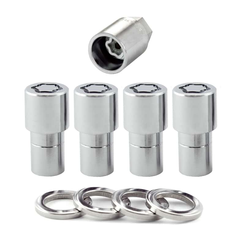 McGard — McGard Wheel Lock Nut Set - 4pk. (Long Shank Seat) 7/16-20 / 13/16 Hex / 1.75in. Length - Chrome - view 5