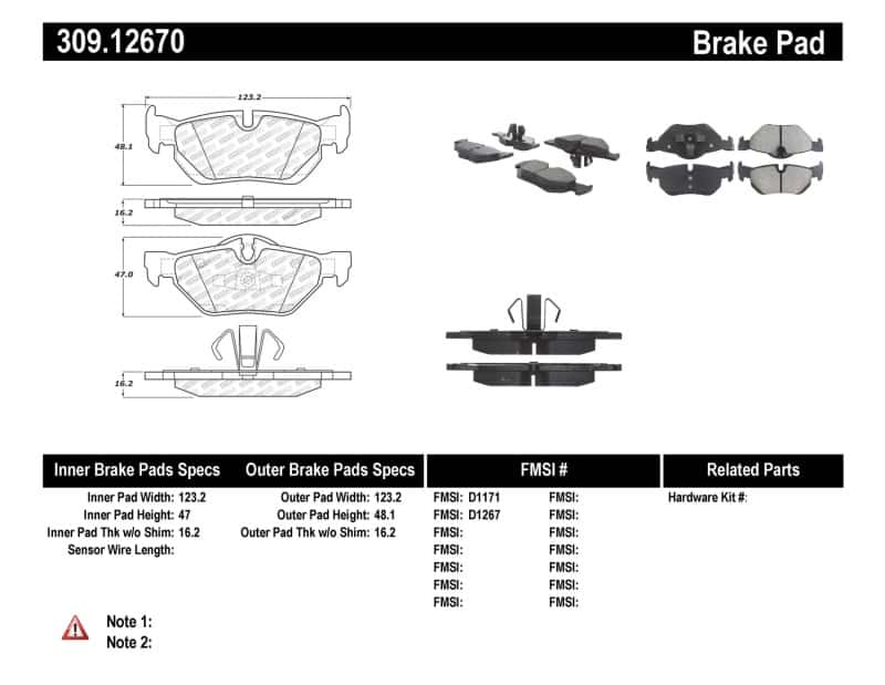 Stoptech — StopTech Performance Brake Pads
Sprt Brk Pad W/Hdwr - view 7