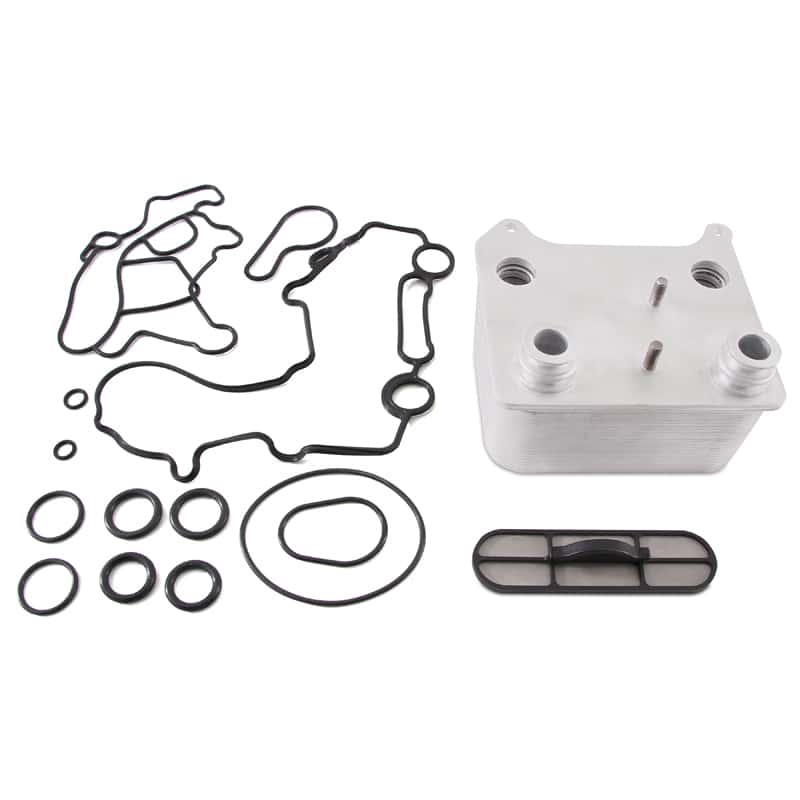 Mishimoto — Mishimoto 03-07 Ford 6.0L Powerstroke Replacement Oil Cooler Kit - view 1