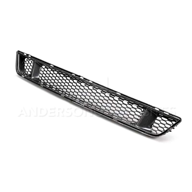 Anderson Composites — Anderson Composites 15-17 Ford Mustang Front Carbon Fiber Lower Grille - view 1
