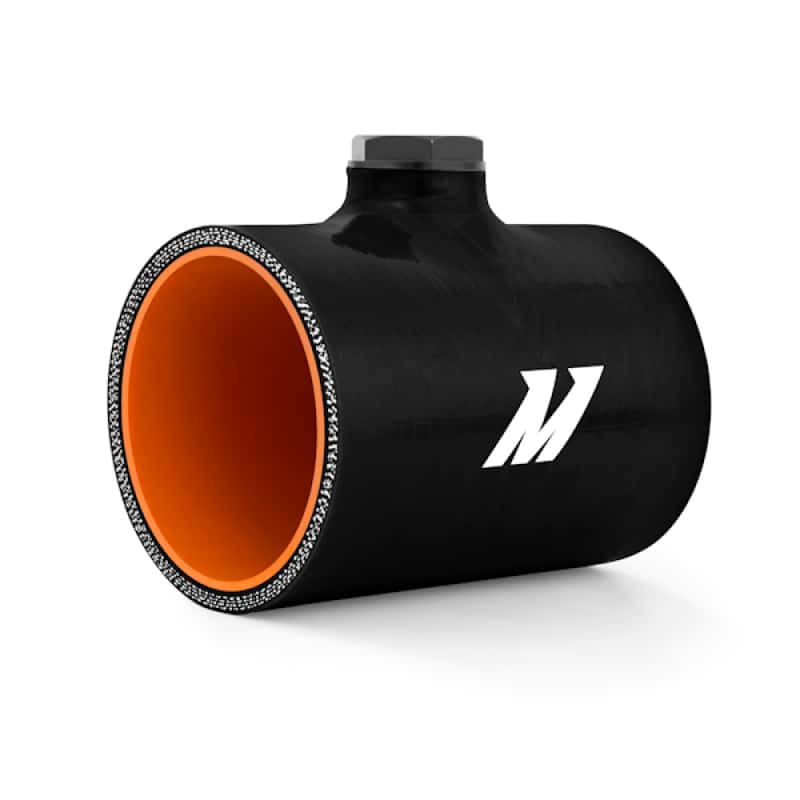 Mishimoto — Mishimoto 3.0in Black Silicone Coupler w/ 1/8in NPT Bung - view 4