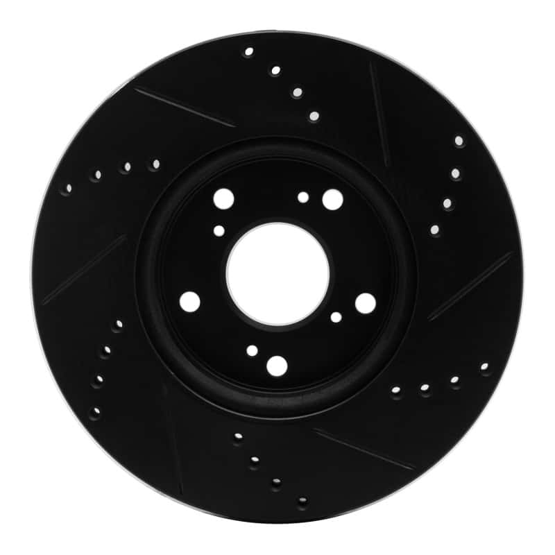 R1 Concepts — R1 13-25 Honda Civic Sedan Front Left Drilled & Slotted Black Brake Rotor
R1 Brake Rotor Drill - view 5