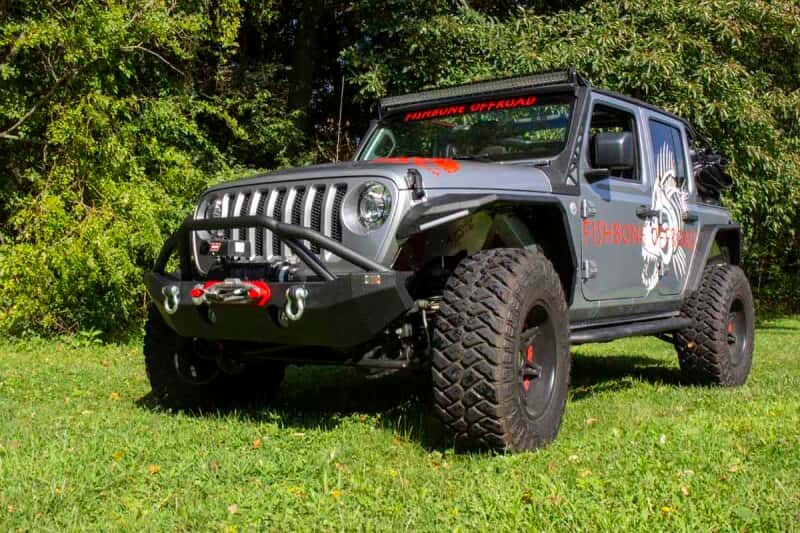 Fishbone Offroad — Fishbone Offroad 2018+ Jeep Wrangler JL Mid-Width Winch Front Bumper - view 10