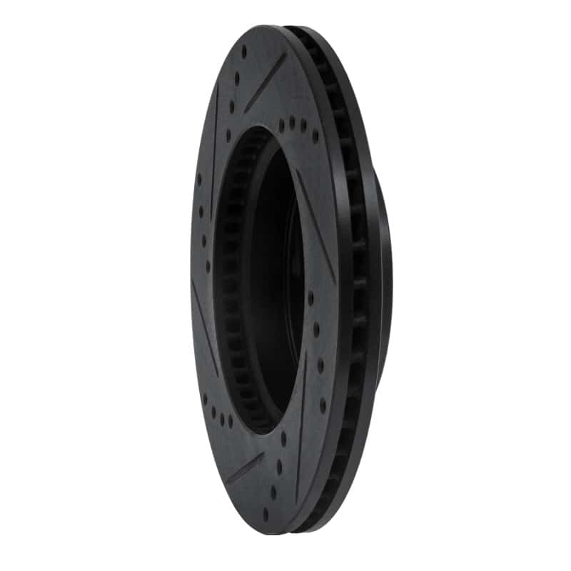 R1 Concepts — R1 12-15 Acura ILX Front Right Drilled & Slotted Black Brake Rotor
R1 Brake Rotor Drill - view 4