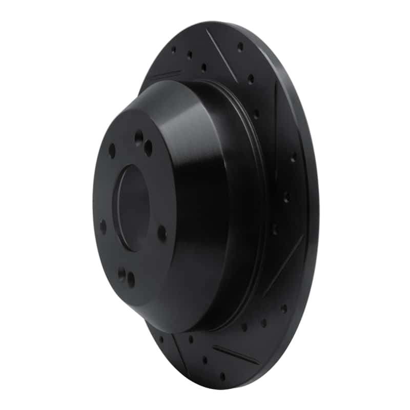 R1 Concepts — R1 10-21 Hyundai Santa Fe XL Rear Right Drilled & Slotted Black Brake Rotor
R1 Brake Rotor Drill - view 2