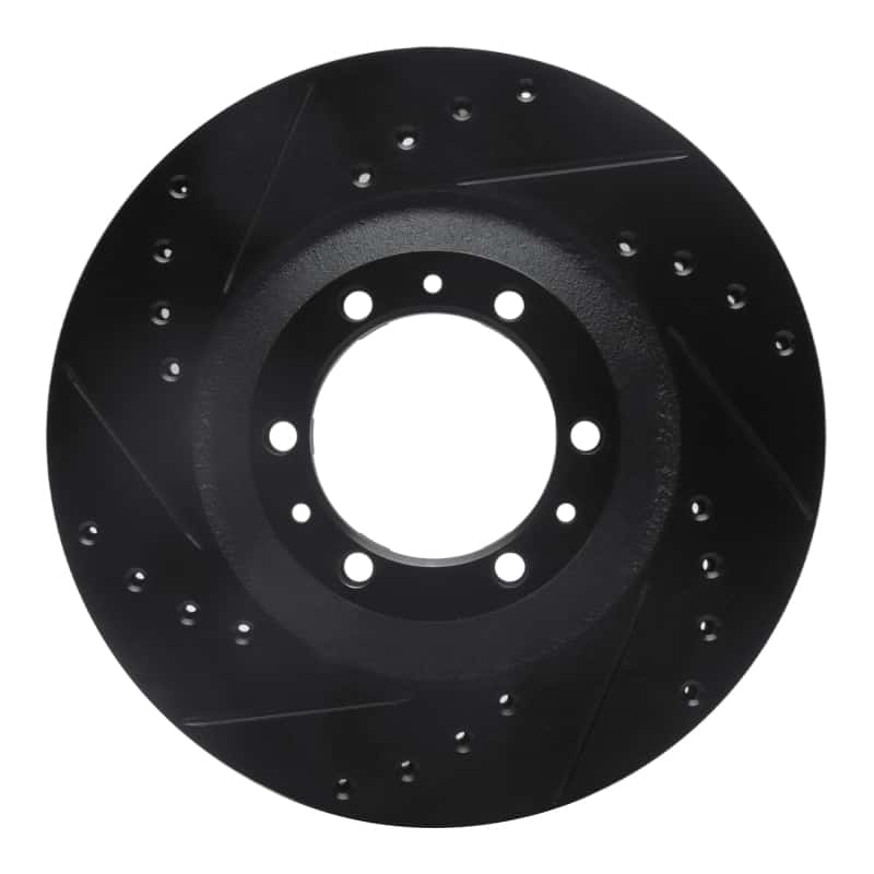 R1 Concepts — R1 92-02 Acura SLX Front Left Drilled & Slotted Black Brake Rotor
R1 Brake Rotor Drill - view 1