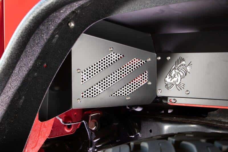 Fishbone Offroad — Fishbone Offroad 2020+ JT Gladiator Rear - Black Aluminum Inner Fenders - view 4