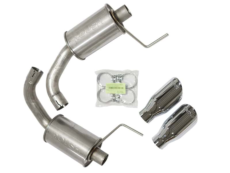 Roush — Roush 2015-2017 & 2024 Ford Mustang 5.0L V8 Exhaust Kit w/ Round Tips (304SS) - view 2