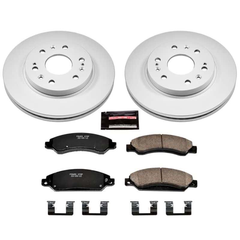 PowerStop — Power Stop 07-08 Cadillac Escalade Front Z17 Evolution Geomet Coated Brake Kit - view 1