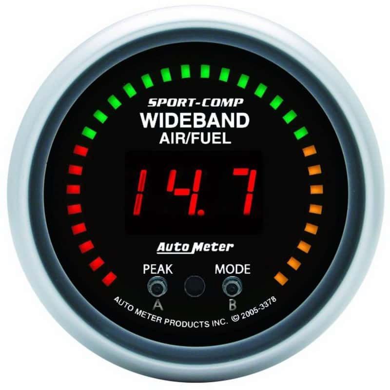 AutoMeter — Autometer Sport-Comp 52mm Wideband Air/Fuel Gauge
2-1/16" WIDEBAND A/F - view 1
