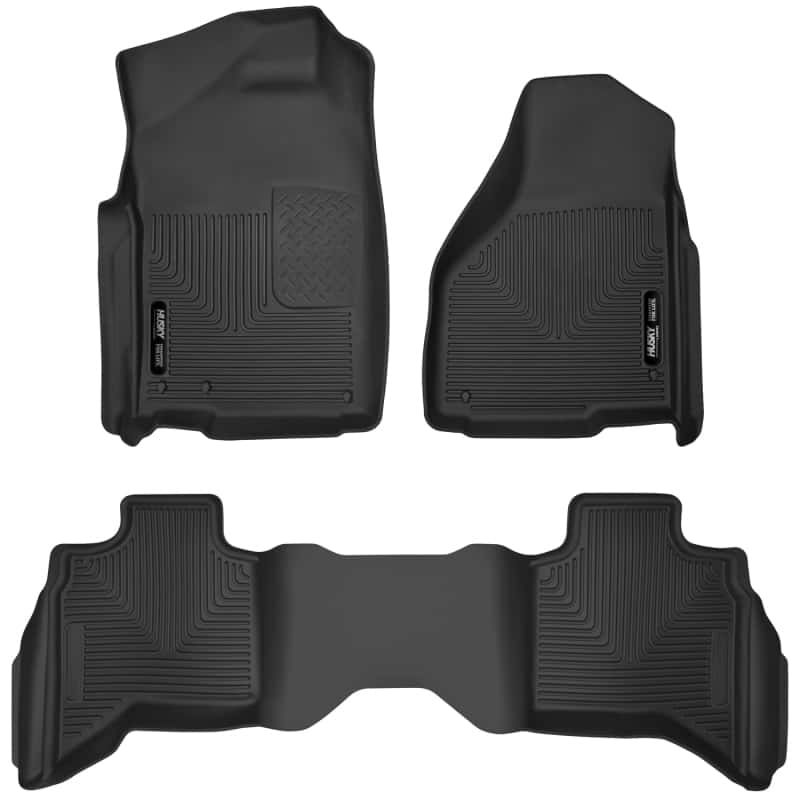 Husky Liners — Husky Liners 10-18 Dodge Ram 1500 Quad Cab X-Act Contour Front & Second Seat Floor Liners - Black
Floor Liners - view 1