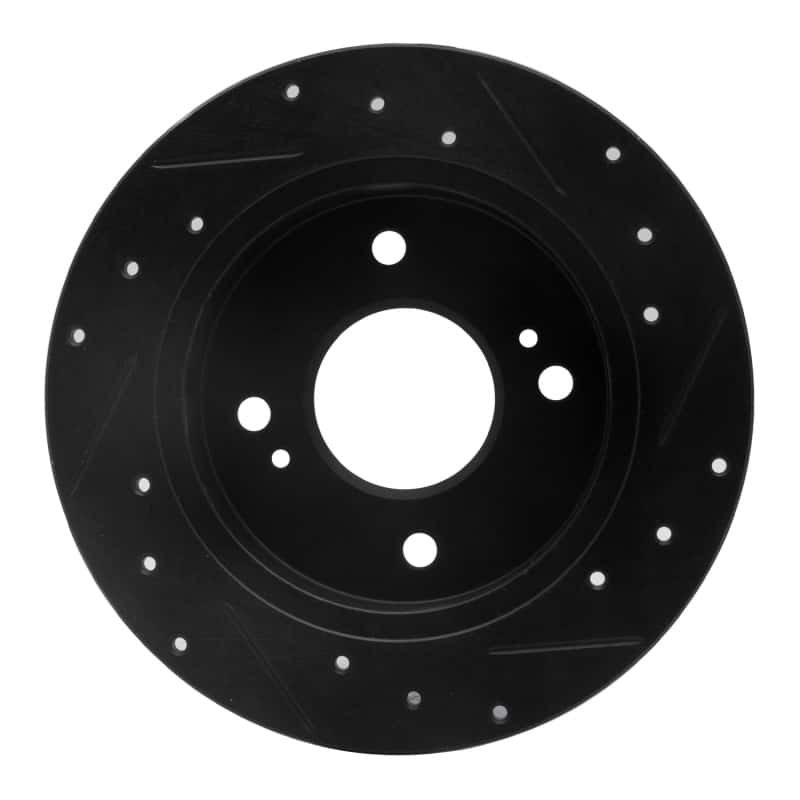 R1 Concepts — R1 89-98 Nissan 240SX Rear Left Drilled & Slotted Black Brake Rotor
R1 Brake Rotor Drill - view 5