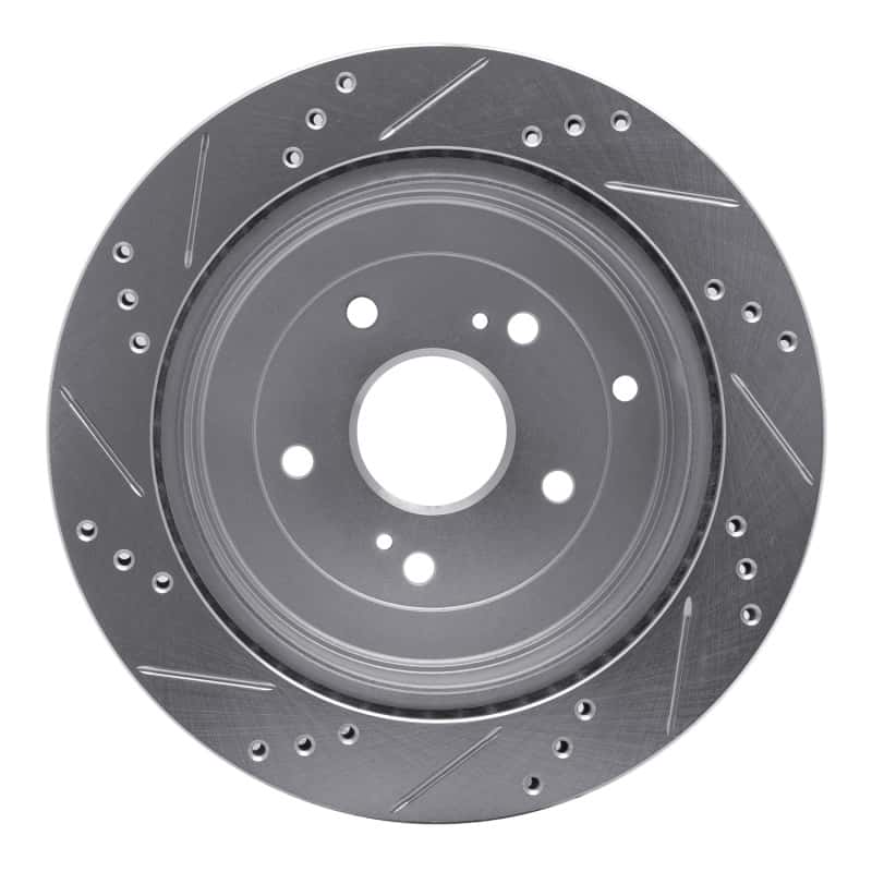 R1 Concepts — R1 09-17 Suzuki Grand Vitara (Mexico) Rear Right Drilled & Slotted Silver Brake Rotor
R1 Brake Rotor Drill - view 5